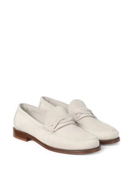 Pantofi loafer Brunello Cucinelli din piele de căprioară