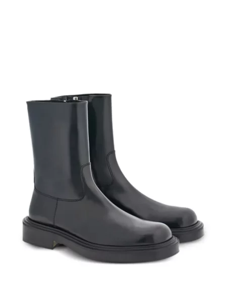 Cropp cizme scurte Ferragamo din piele negru