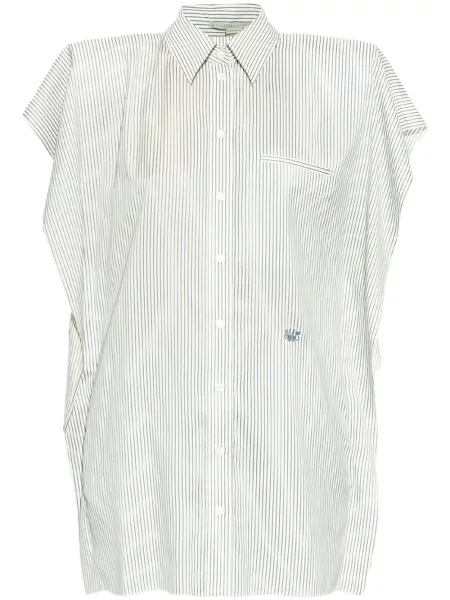 Jedwabna sukienka koszulowa Stella Mccartney biała