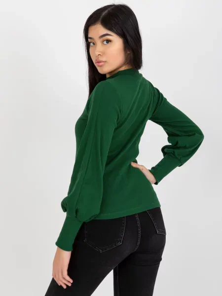 Bluză Fashionhunters verde