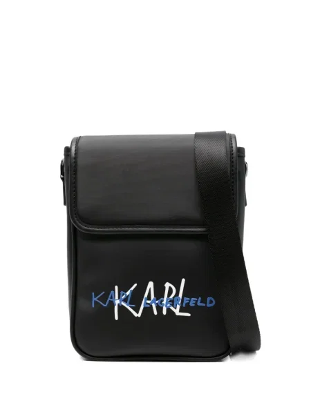Geantă Karl Lagerfeld cu imagine negru