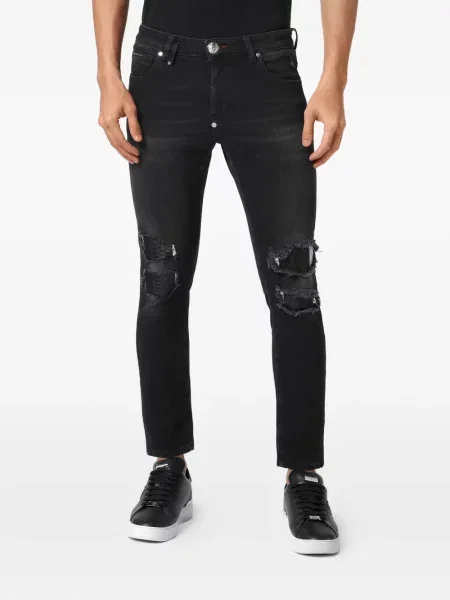 Blugi Philipp Plein rupți negru