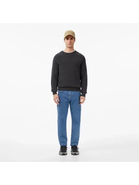 Классический свитер Lacoste серый