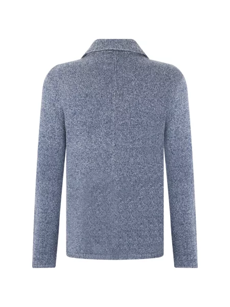 Cardigan Fedeli cu rever albastru