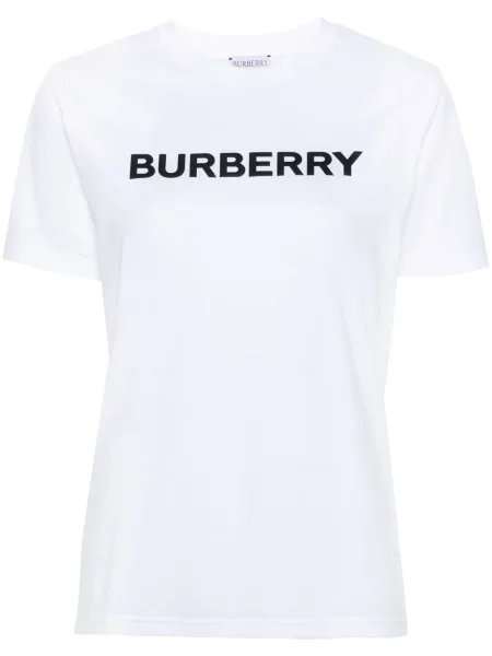 Tricou Burberry cu imagine alb