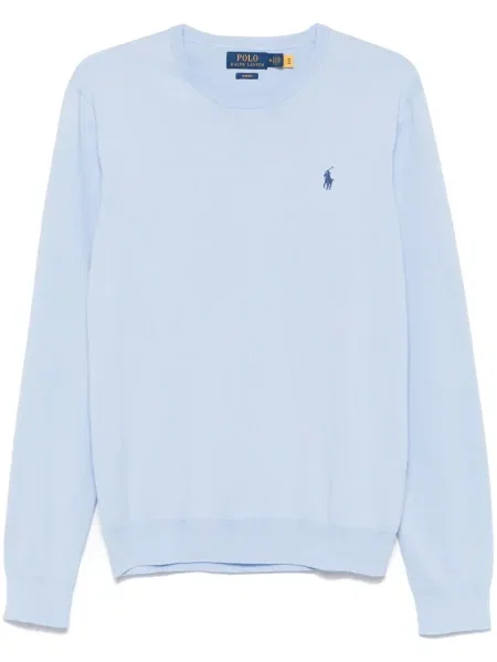 Polo Polo Ralph Lauren cu dungi cu broderie albastru