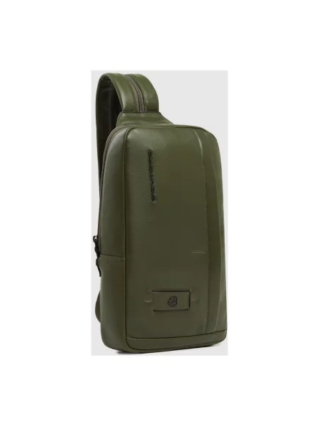 Torba Piquadro skórzana zielona
