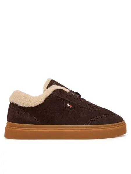 Tommy Hilfiger Sneakers Th Chic Cupsole Wl închis maro