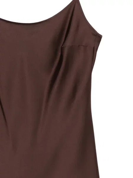 Maiou D.exterior din satin maro