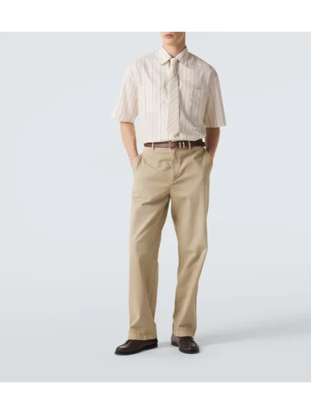 Cămașă Calvin Klein Collection cu dungi alb