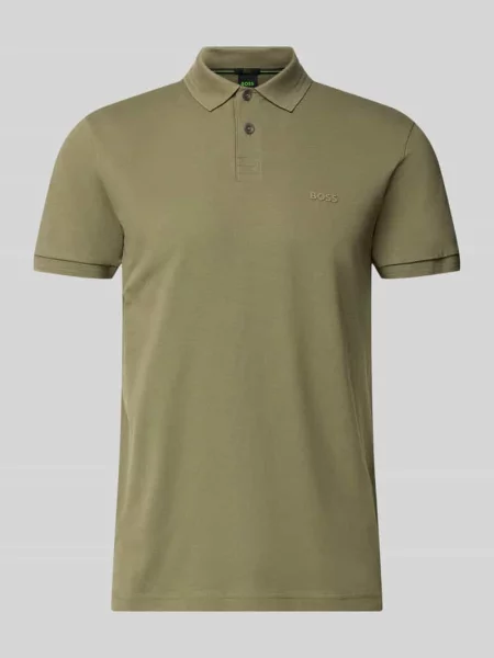 Koszulka polo z czystej bawełny krój slim fit model PAUL' Boss Green