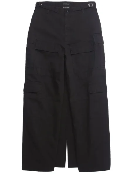 Fustă Balenciaga cu crăpătură negru