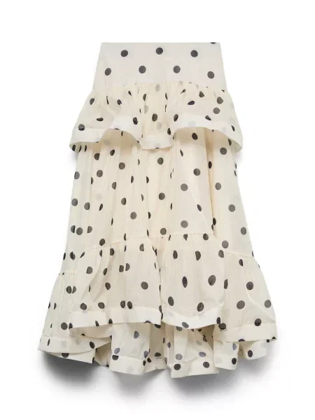 VERO MODA Fustă VMDOROTHY bej deschis negru