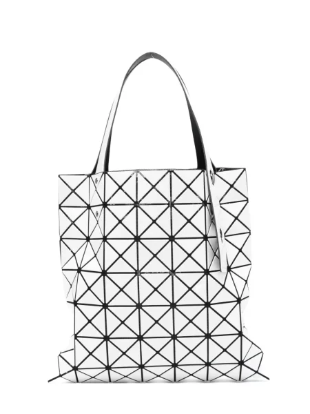 Geantă Bao Bao Issey Miyake cu imprimeu geometric alb