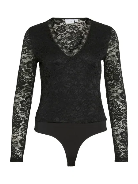 VILA Tricou body VIStrela' negru