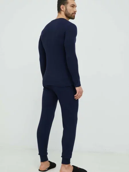 Однотонная пижама Polo Ralph Lauren синяя