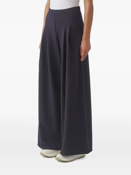 Pantaloni palazzo Max Mara albastru