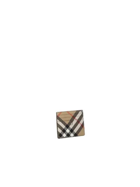 Portfel Burberry w kratę beżowy