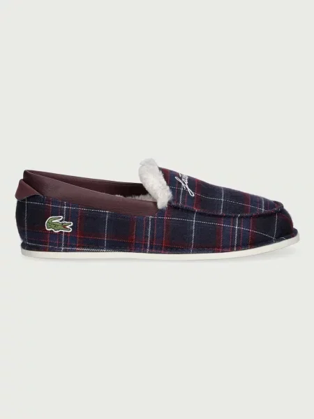 Lacoste papuče pánske s plyšovým povrchom AUBREY SLIPPER