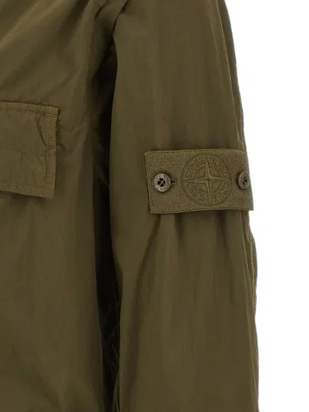 Cămașă Stone Island cu strasuri verde