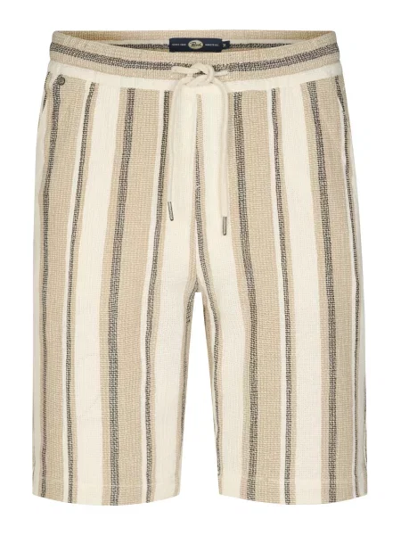 Petrol Industries Kalhoty světle hnědá / černá bílá