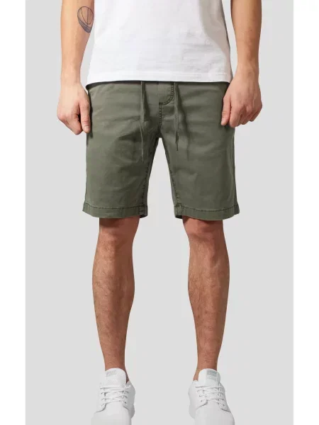 Urban Classics Kalhoty khaki šedé