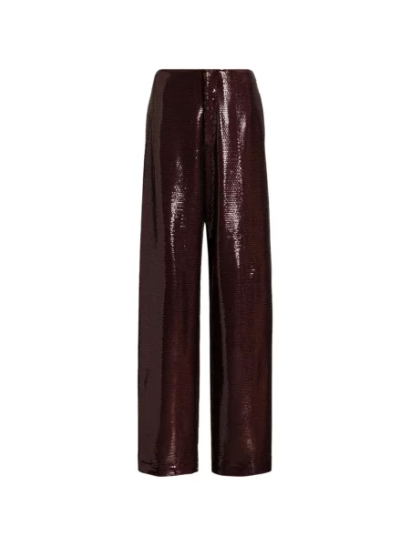 Pantaloni Alberta Ferretti cu paiete roșu