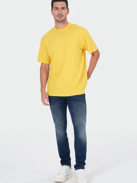 M.O.D MIRACLE OF DENIM Tricou deschis galben