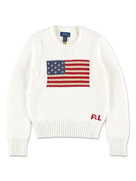 Sweter dziecięcy Polo Ralph Lauren biały