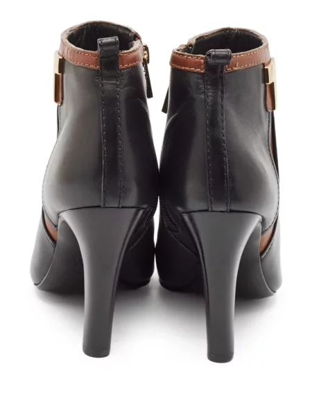 Cizme scurte Tory Burch din piele negru