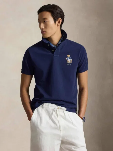 POLO RALPH LAUREN Tenisz póló | Custom slim fit kék