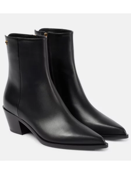 Cizme scurte Gianvito Rossi din piele negru