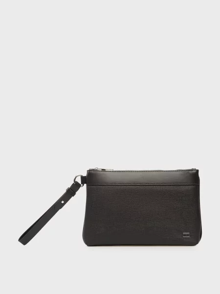 Кожаный кошелек Tommy Hilfiger черный