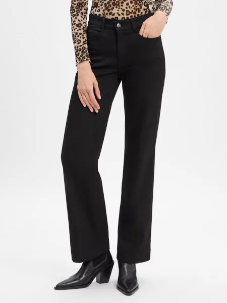 MAC Dżinsy Kobiety Jeansy jednolity czarny