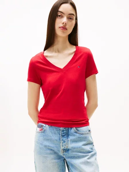 Marškinėliai Tommy Jeans balta
