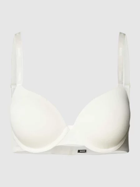 Biustonosz w jednolitym kolorze model ‘UNDERWIRE’ biały