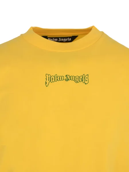Tricou Palm Angels cu imagine galben