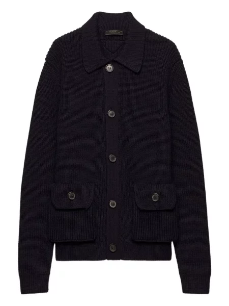 Vuneni kardigan Prada plava
