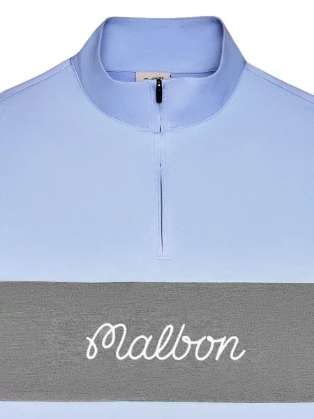 Golf pulover Malbon Golf albastru