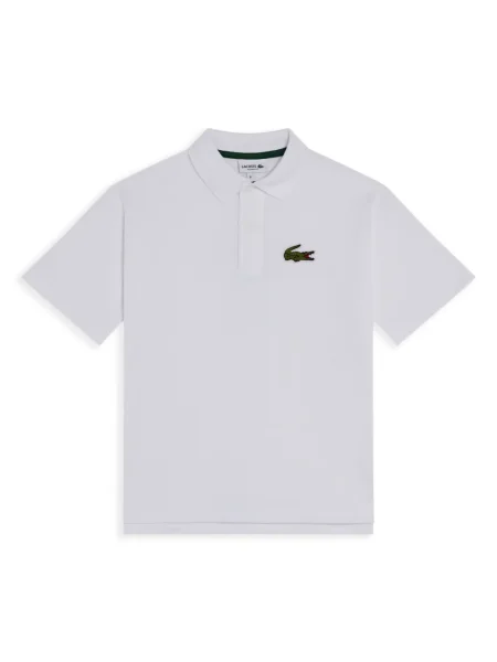 Koszulka polo dziecięca Lacoste biała
