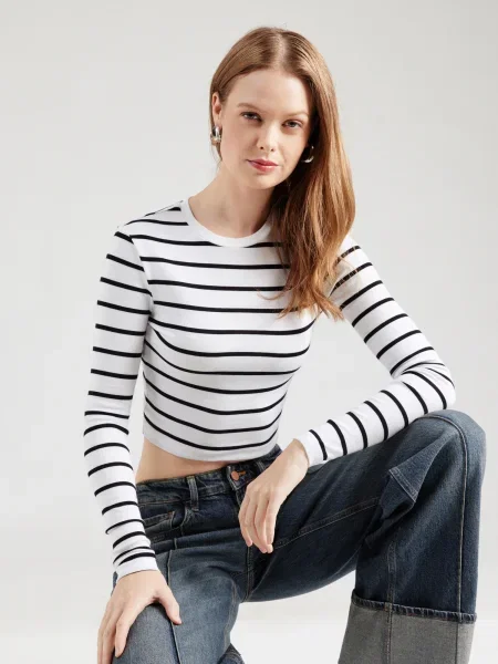 Mavi Tricou negru alb