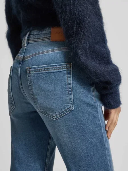 Jeansy o kroju boyfriend fit z Mieszanka bawełny Model THEDA' Marc O'polo niebieskie