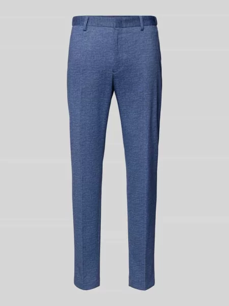 Spodnie garniturowe o kroju regular fit z dodatkiem Model Rick' Pierre Cardin niebieskie