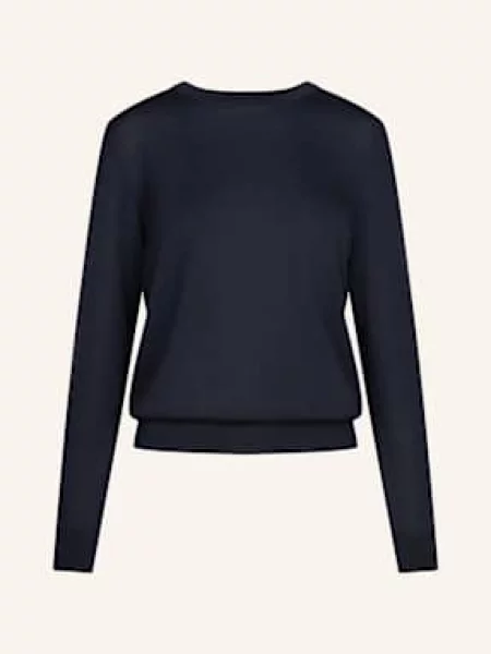 Seidensticker Sweter blau granatowy