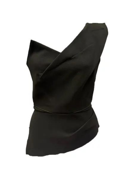 Top Roland Mouret asimetric verde
