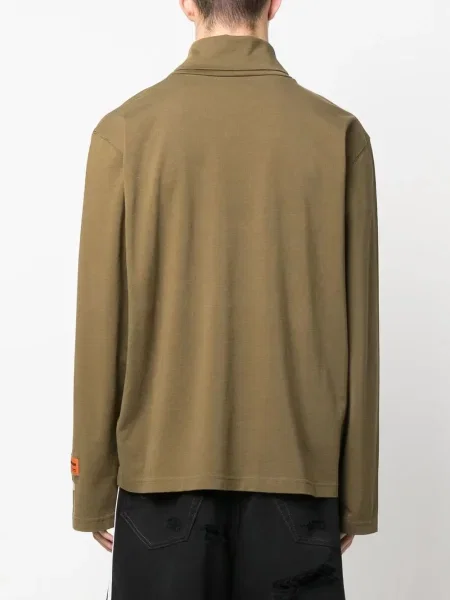 Pulover Heron Preston cu imagine lung verde