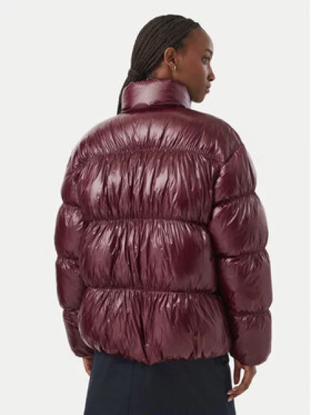 Vatovaná bunda Tommy Jeans červená