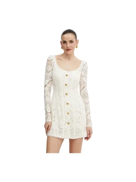 Twinset sukienka mini dopasowana beżowy