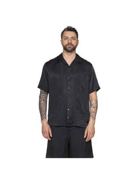 Koszula Emporio Armani z wzorem paisley biznesowa czarna