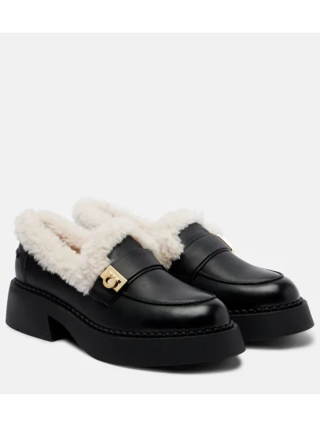 Pantofi loafer Ferragamo din piele negru